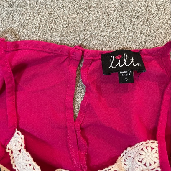 Girls pink Lilt hi-lo dress, size 6 - Picture 4 of 4